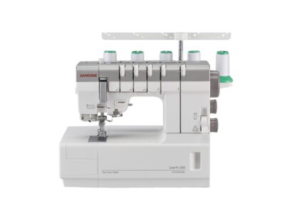 Janome Cover Pro 2000 CPX Side-View Folded. Janome Overlockers. Delivery Available across Kent.